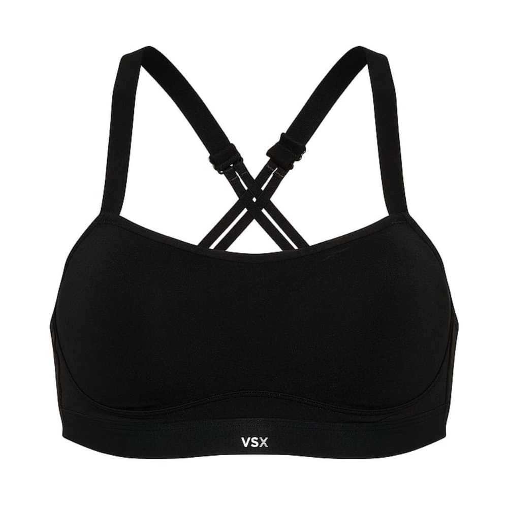 New Victoria’s Secret VSX Angel Medium Support Sports Bra in Black Medium